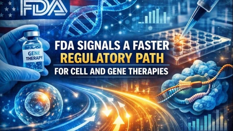 FDA graphic illustrating faster regulatory pathways for cell and gene therapies